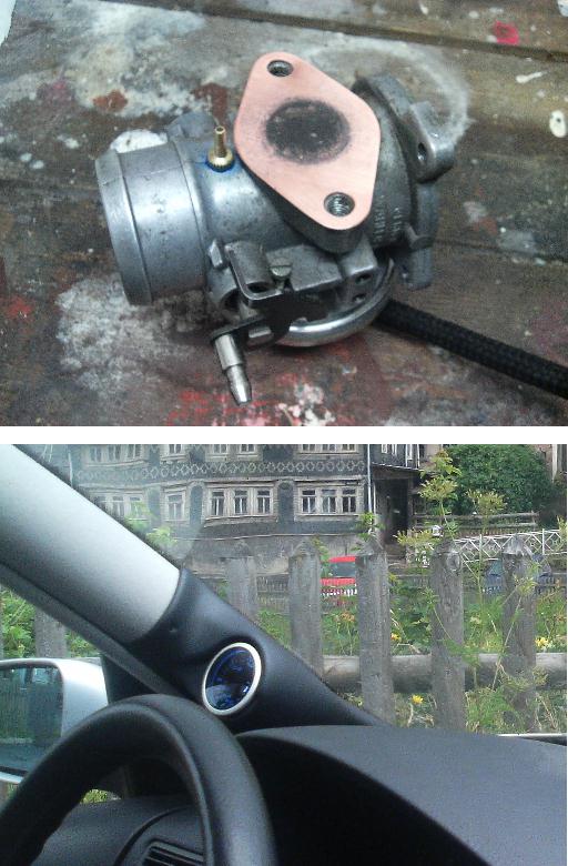 AGR angebohrt, mit einem Feingewinde M8(.1) versehen und dann einen Adapter für Luftpumpen mit Loctide geschraubt/verklebt.
Der Schlauch liegt in den Unterdruckführungen am Ansaugrohr und geht durch die Kabeldurchführung über den Pedalen.
Die Halterung ist von KW-Systems. LDA R4 VP TDI.jpg